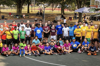 Group photo of Volo Kids Foundation participants and coaches.